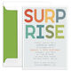 Blue Colorful Surprise Invitations Image 2 of 3